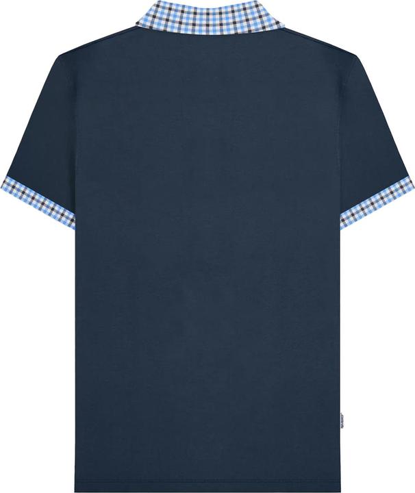 Actual product image Lambretta Mens SS25 Gingham Polo Shirt (XXL)