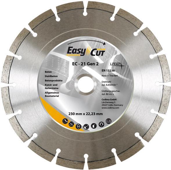 Immagine prodotto Cedima DISCO DA TAGLIO DIAMANTATO S 125X2.1X22 EC-21