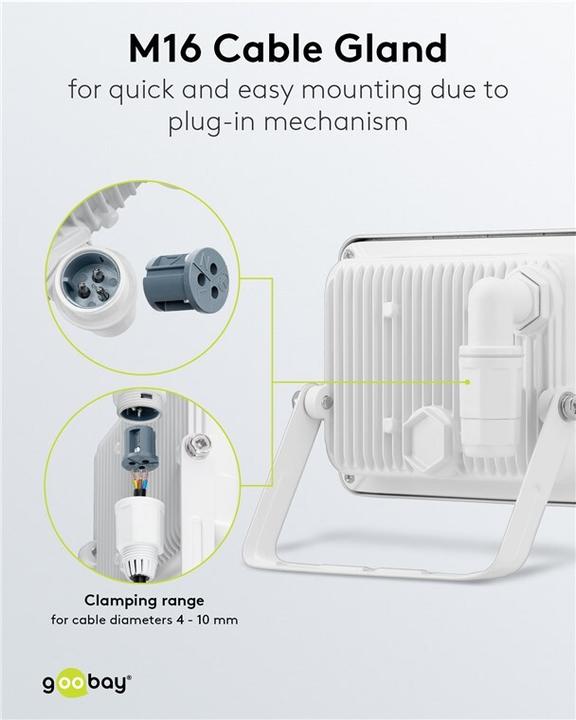 Actual product image Goobay LED outdoor spotlight, 50 W (4260 lm, IP65)