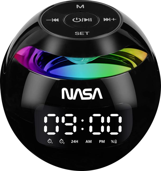 Produktbild Nasa Wecker und Bluetooth-Lautsprecher mit LED-Licht