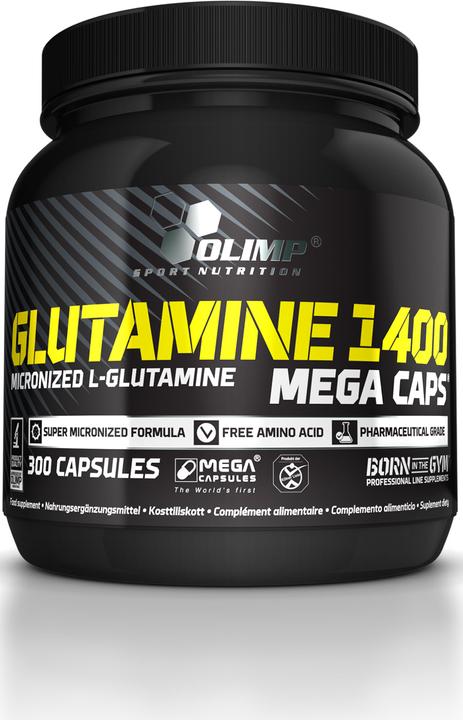 Olimp Sport Nutrition Glutamine Mega Caps® (300 caps, 470g) (300 pièce(s), Capsules, 470 g)