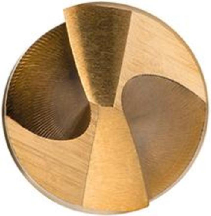 Actual product image Dormer Twist Drill DIN 338 Type N A002 Nominal-Ø 10.6 mm HSS profile ground Blank/TiN Cylinder 4xD Right (10.6 millimetres)