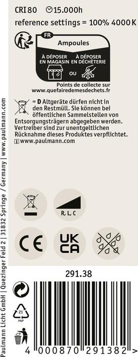Produktbild Paulmann Röhre Filament (E27, 9 W, 1055 lm, 1 x, E)