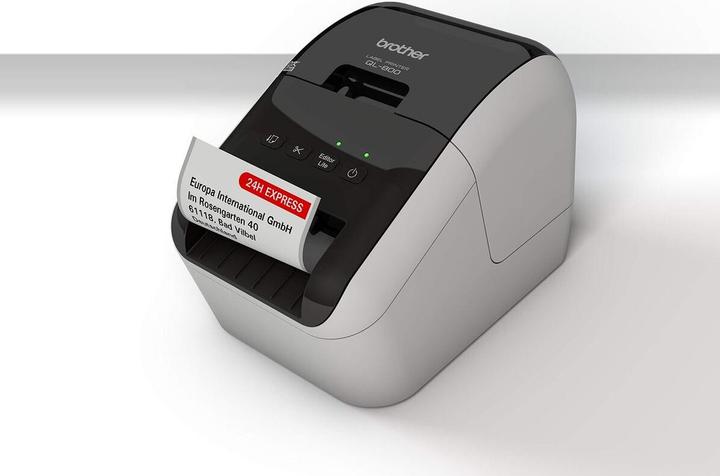 Image du produit Brother Imprimante thermique QL800ZX1 USB Gris Blanc/Noir Noir/Gris (300 dpi)