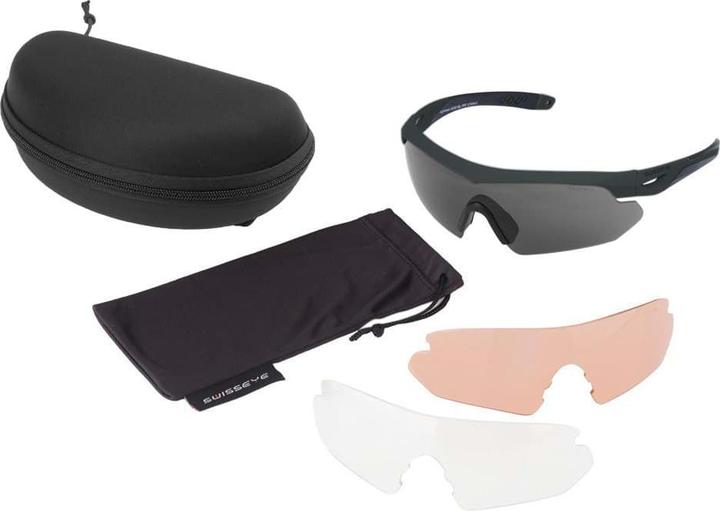 Image du produit Swiss Eye Swisseye Tactical - Lunettes Nighthawk rubber green Jeu de 3 verres