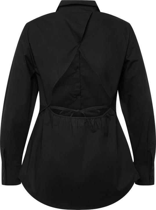 Produktbild Ulla Popken Bluse, Papertouch, Rücken-Cut-Out, Stehkragen, Langarm (46, 48)