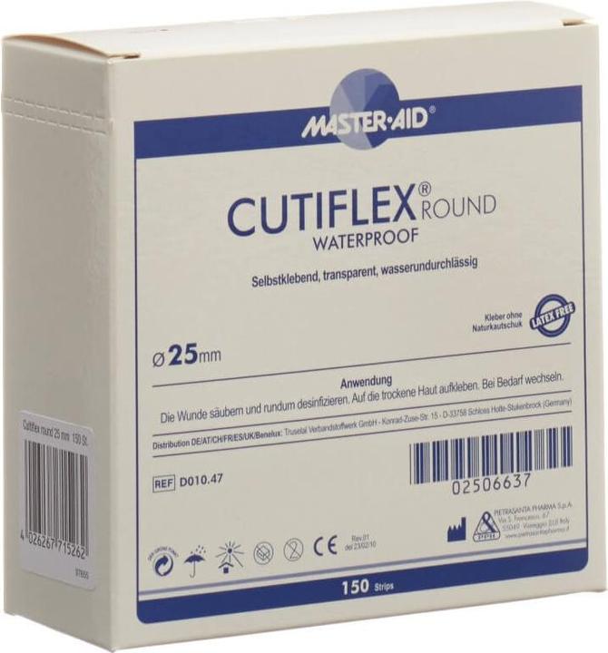 Actual product image Master Aid Cutiflex Round Foil Plaster 25mm Box 150 pcs. (150 x)