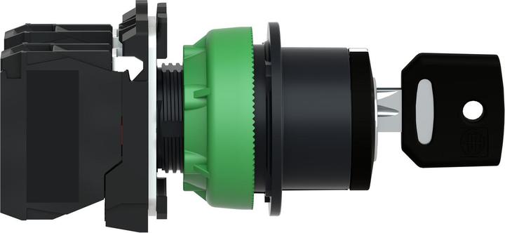 Actual product image Schneider Electric Schneider key switchXB5FG33kompl Flush plastic black 30mm 3