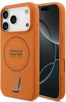 Actual product image Red Bull Silicone Blue Ring MagSafe Case for iPhone 17 Pro Orange (Apple iPhone 17 Pro)