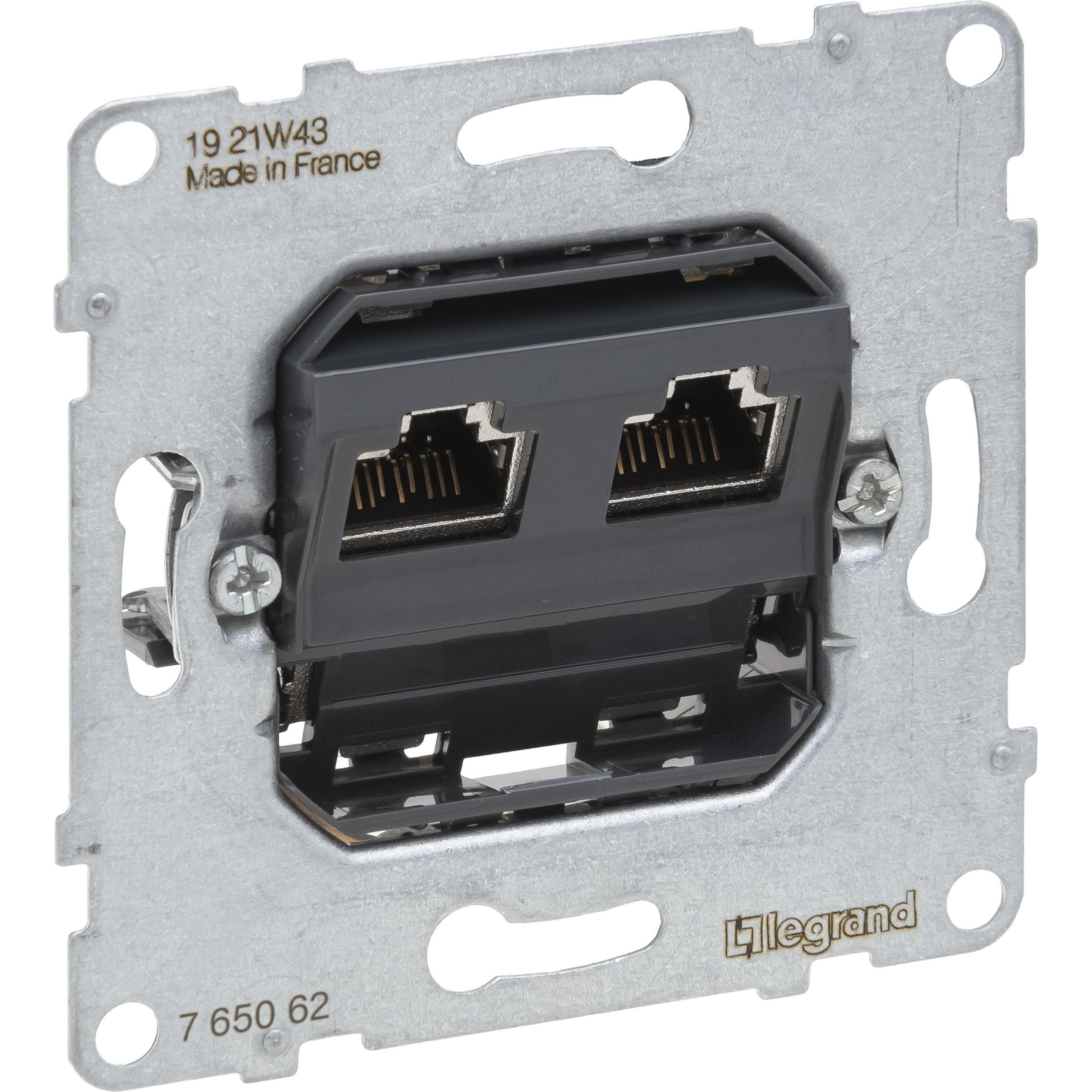 Legrand, Steckdose, SEANO Datendose 2 x RJ45, Einsatz