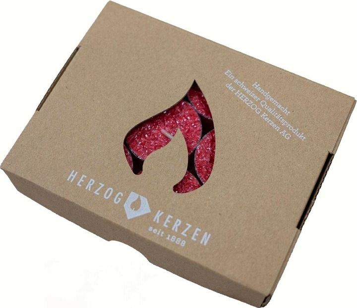 Produktbild Herzog Kerzen Teelichter Kristallo Ø 4 cm 9 Stück, Rubin (9 Stk.)
