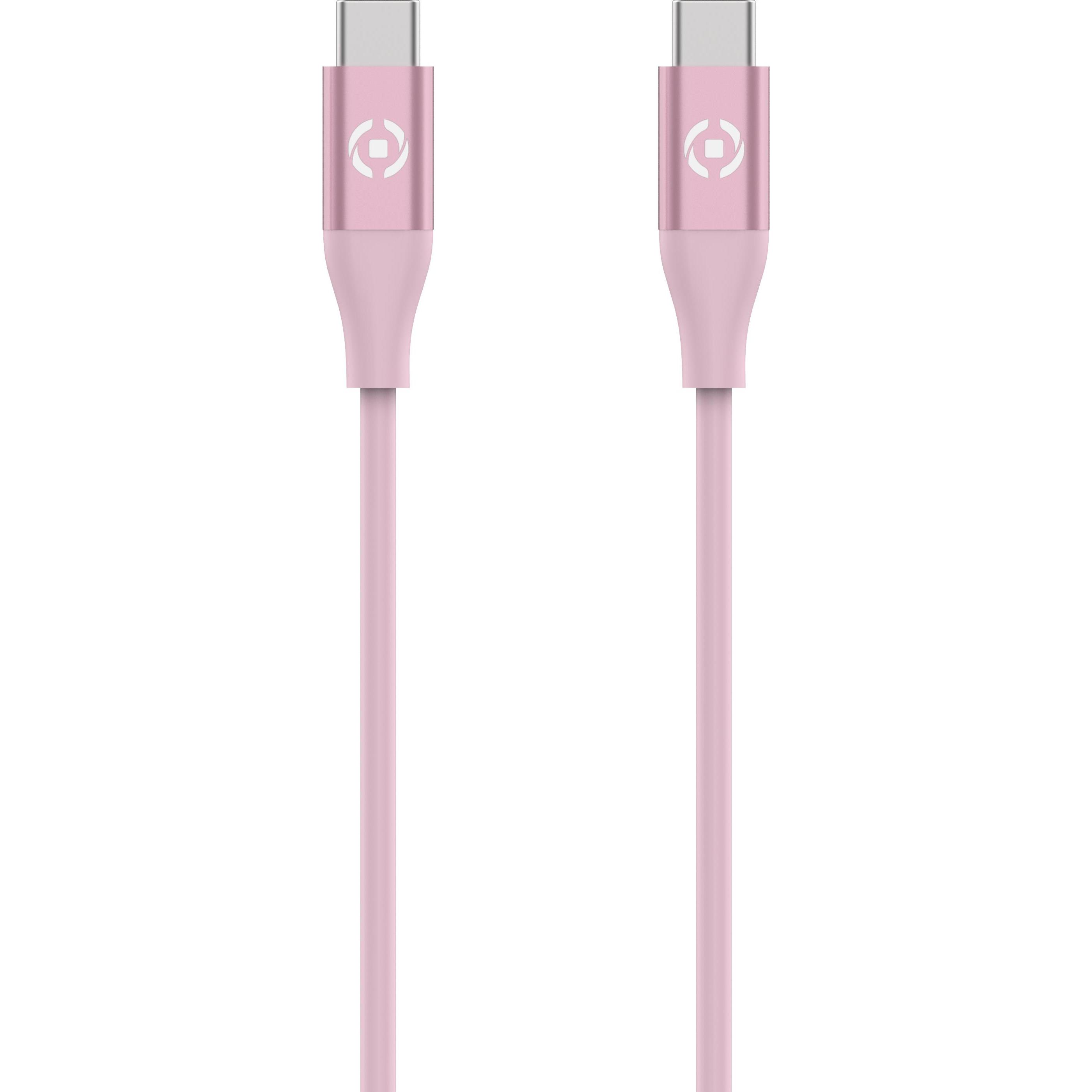 Celly USBCLIGHTCOLPK cavo Lightning 1,5 m Rosa (1.50 m), Cavo USB
