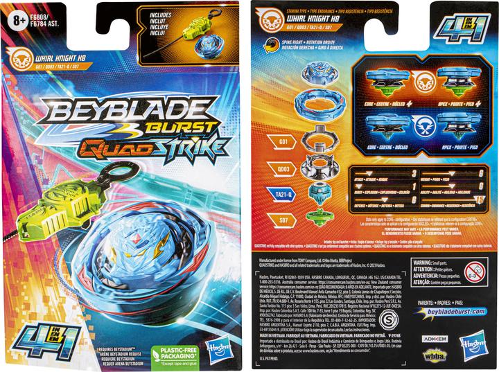 Immagine prodotto Hasbro Trottola Beyblade Burst QuadStrike Whirl Knight Battle (Tedesco, Francese, Italiano, Inglese)