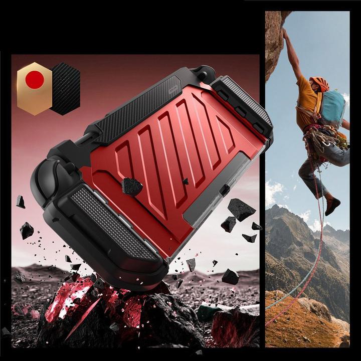 Supcase Unicorn Beetle Pro Hülle für Nintendo Switch 2 - Rot und Schwarz (Switch 2)