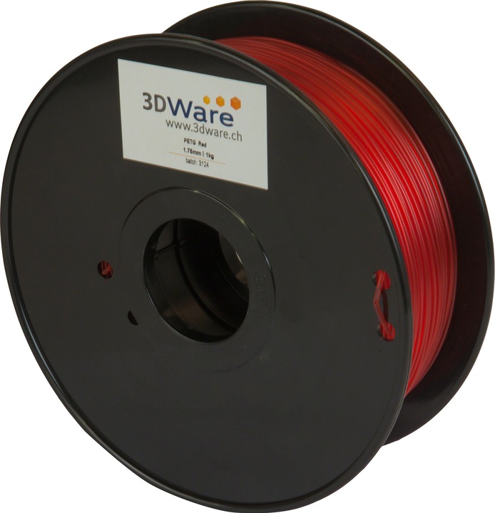 Produktbild eSUN PETG 1,75mm Solid Red 1kg 3D Filament (PETG, 1.75 mm, 1000 g, Rot)