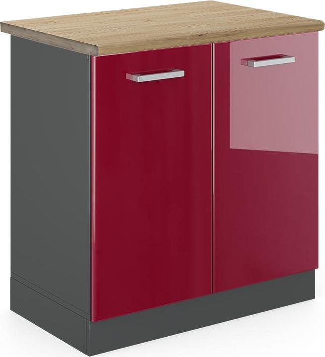 Anthrazit, Bordeaux Hochglanz, Rot Hochglanz