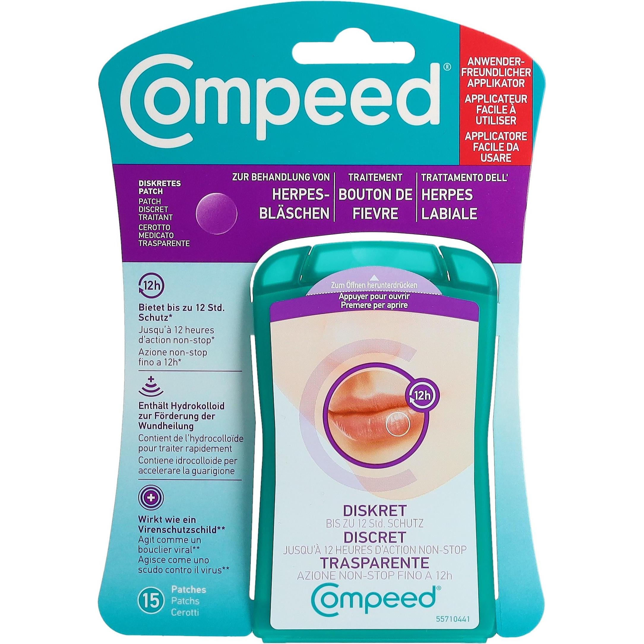 Compeed, Pflaster, Herpes Fieberblasenpatch (15 x)