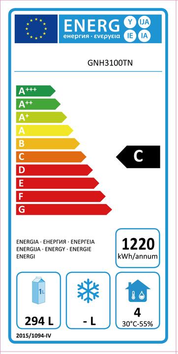 Energie-Label Gastro Hero Kühltisch ECO / - / (600 l)