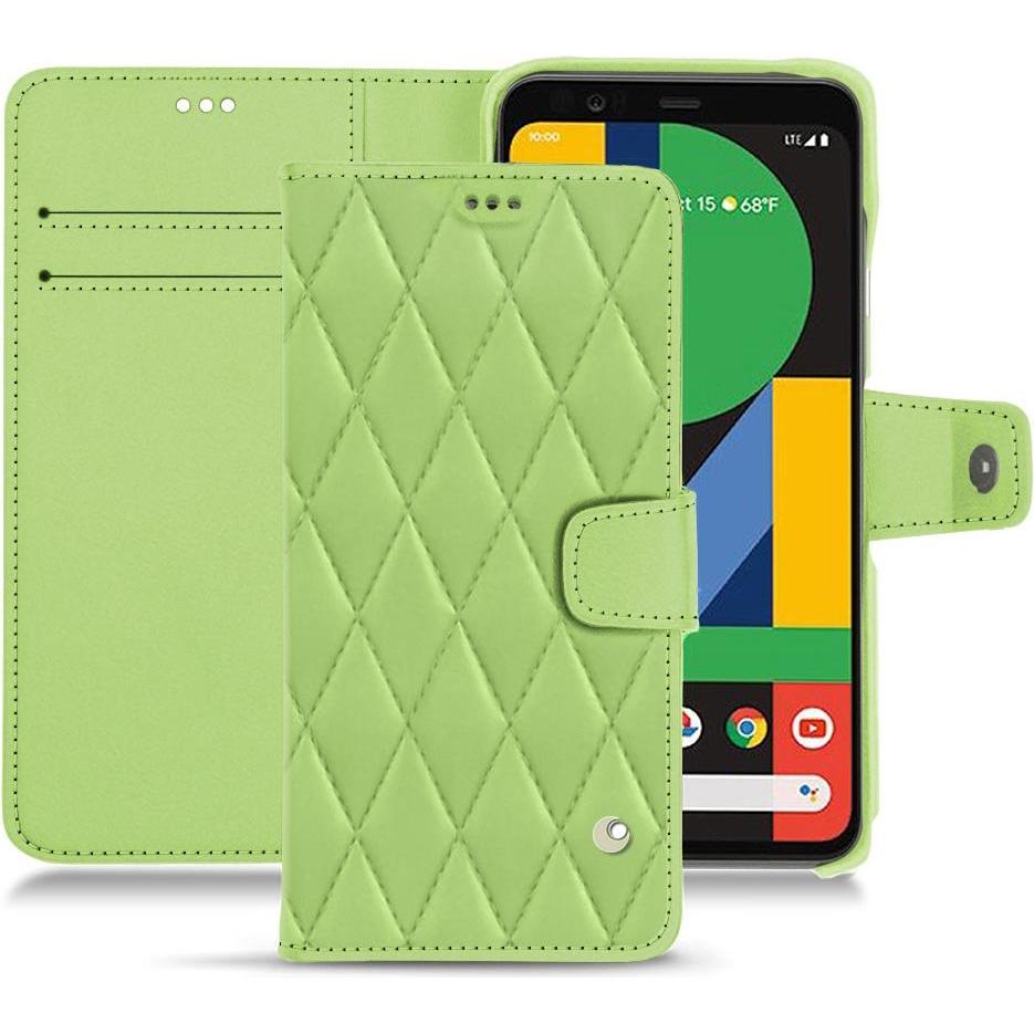 Thumbnail - Noreve Lederschutzhülle Wallet (Google Pixel 4), Smartphone Hülle, Grün