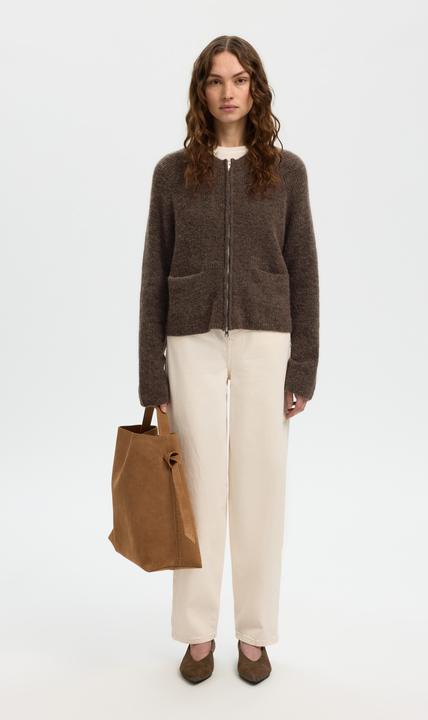 Produktbild Selected Wollmix Strickjacke mit Reissverschluss (S)