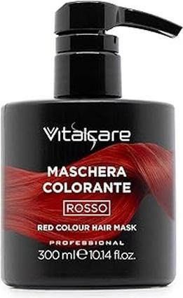 Vitalcare Revitalisierende und tonisierende Haarfärbemaske Rote Farbe Ammoniakfrei 300 Ml (300 ml)