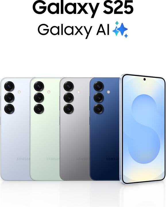 Produktbild Samsung Galaxy S25 (128 GB, Blue Black, 6.20", Dual SIM, 5G)