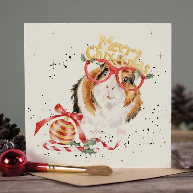 Actual product image Wrendale Design Karte - Christmas Guinea Pig - Wrendale Designs (1 pcs.)