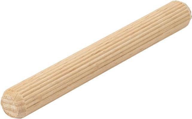 BestaPac Riffeldübel aus Holz Buche 8x40