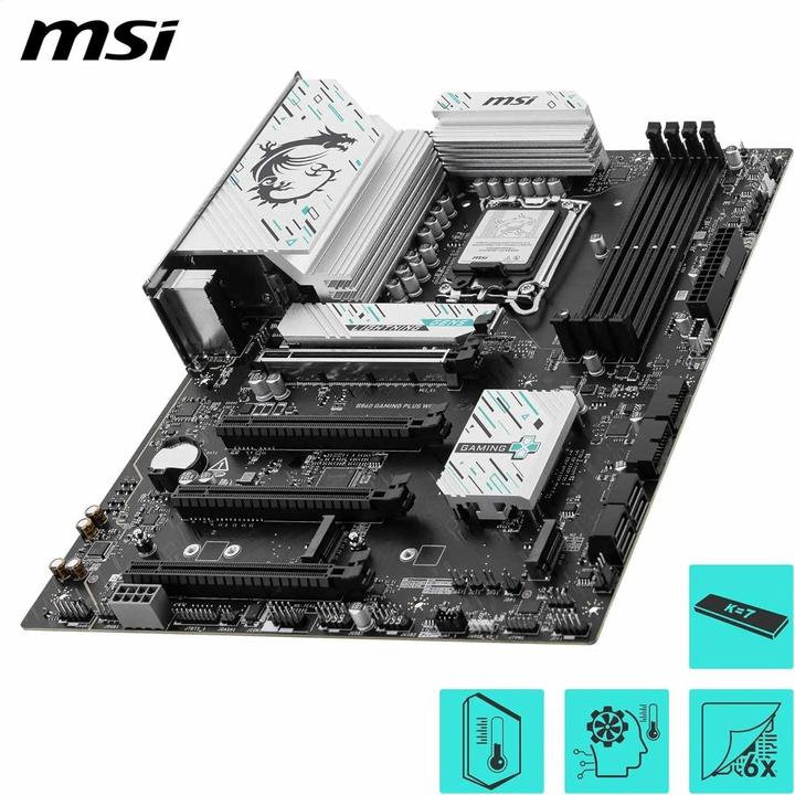 Produktbild MSI B860 GAMING PLUS WIFI (LGA 1851, Intel B860, ATX)