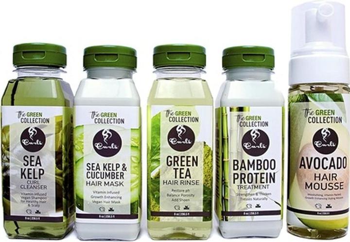 Immagine prodotto Curls Maschera per capelli vegana a base di alghe marine e cetriolo da 8 once (236 ml)