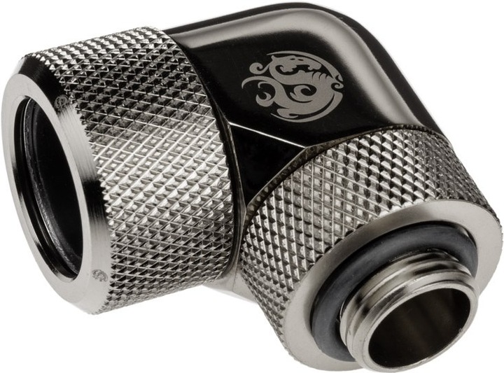Produktbild Bitspower Advanced Multi-Link Adapter Anschluss 90 Grad G1/4 Zoll AG auf 16mm AD Hardtube - drehbar