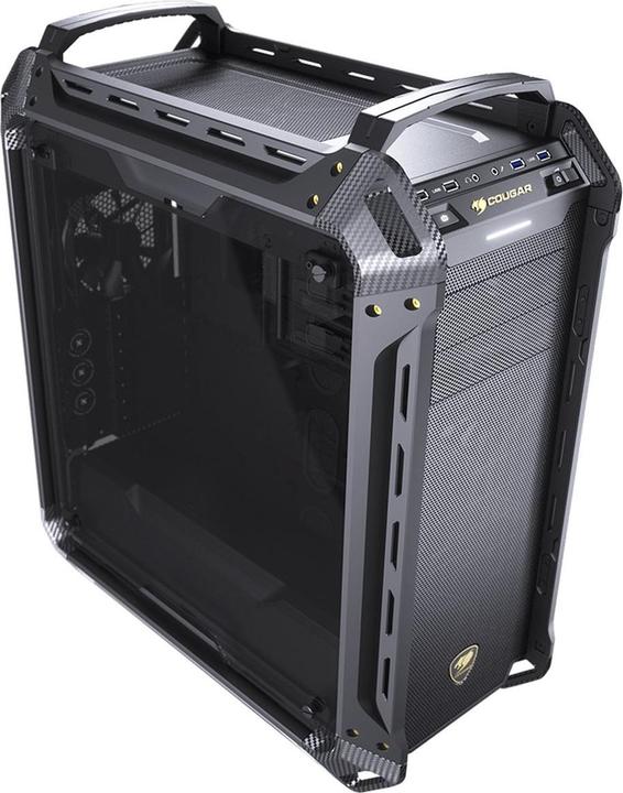 Actual product image Cougar Case Panzer Max G Full tower easily moddable 1 pcs of 120 mm fans non LED tempred glass panel (ATX, mATX, Mini-ITX, SSI CEB)