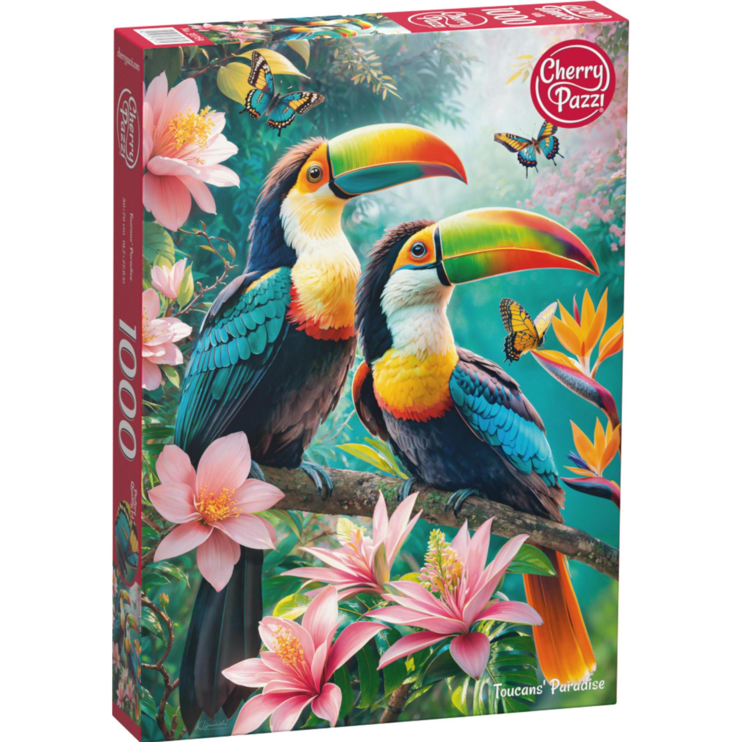 Cherry Pazzi Puzzle 1000 Teile - Paradies der Tukane (1000 Teile)