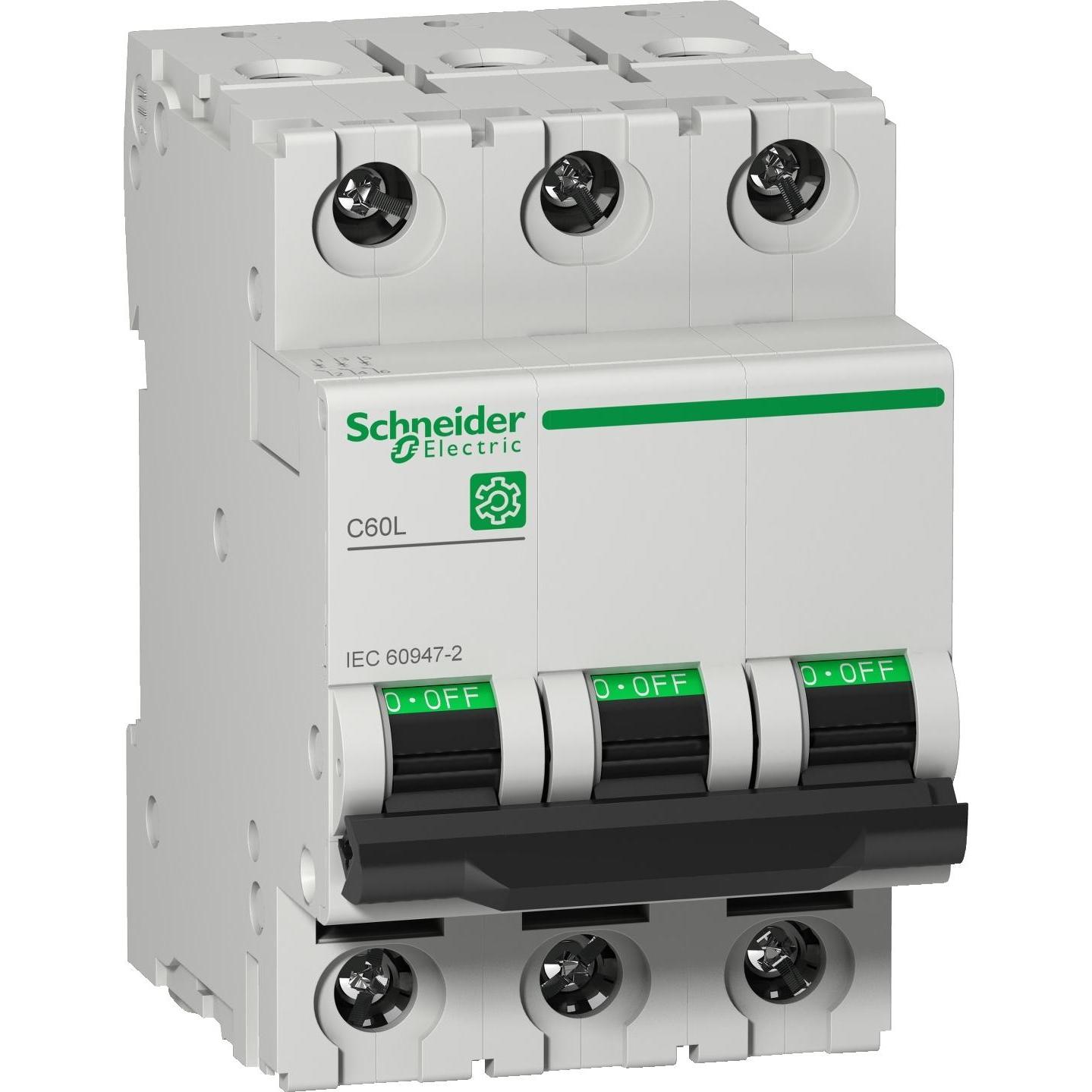 Schneider Electric, Schutzschalter, M9F17303 M9 C60L 3P 3A C IEC60947-2 LS-Schalter