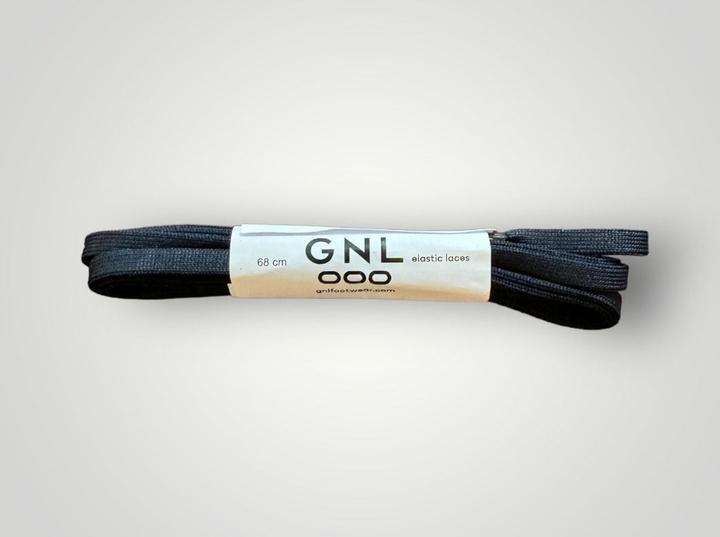 Actual product image GNL Replacement Elastic Laces BLACK