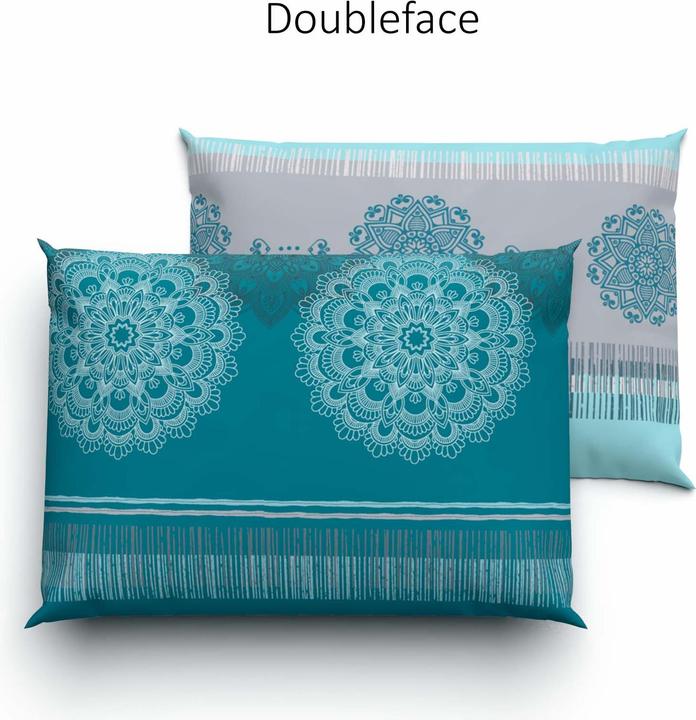 Image du produit Lotus Bettwaren Literie satin Alize pétrole (Taie d'oreiller, 50 x 70 cm)