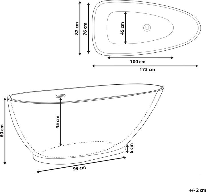 Actual product image Beliani Guiana (240 l, 173 cm, 82 cm)