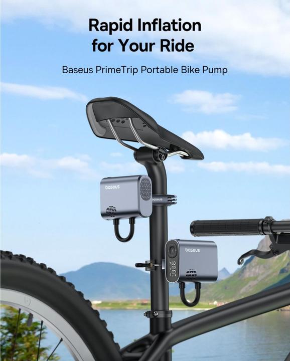Produktbild Baseus PrimeTrip portable bike pump black