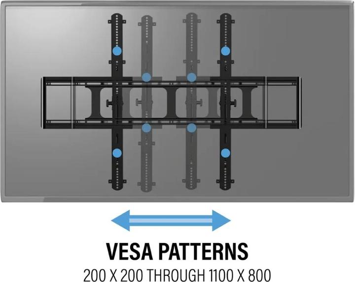 Produktbild Sanus Wandhalterung VXT7 - schwarz (Wand, 136.08 kg)