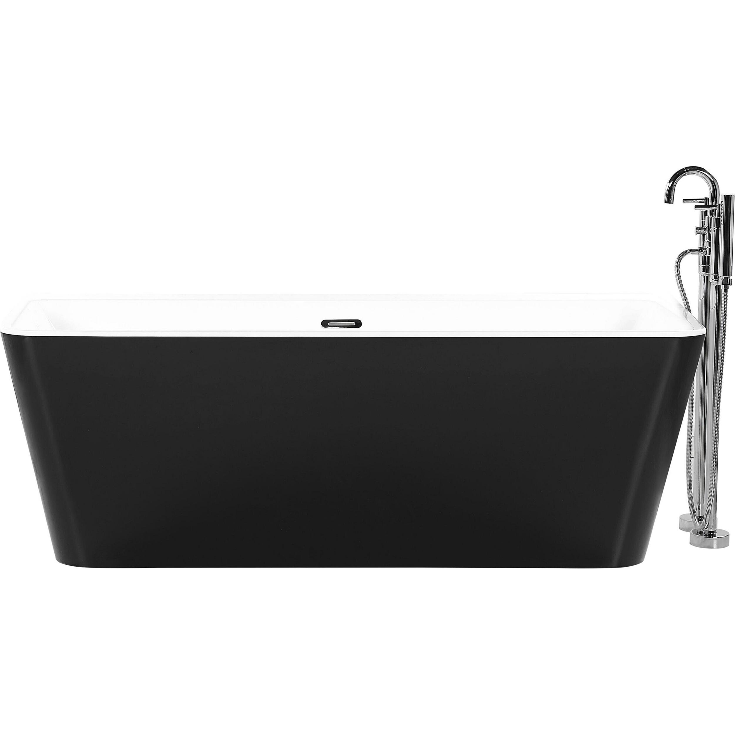 Beliani, Badewanne, Hassel (302 l, 170 cm, 80 cm)