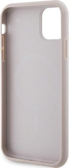 Produktbild Guess GUHMN61G4GFRP iPhone 11 6.1" / Xr różowy/pink hardcase 4G Collection Leather Metal Logo MagSaf (Apple iPhone 11, Apple iPhone XR)