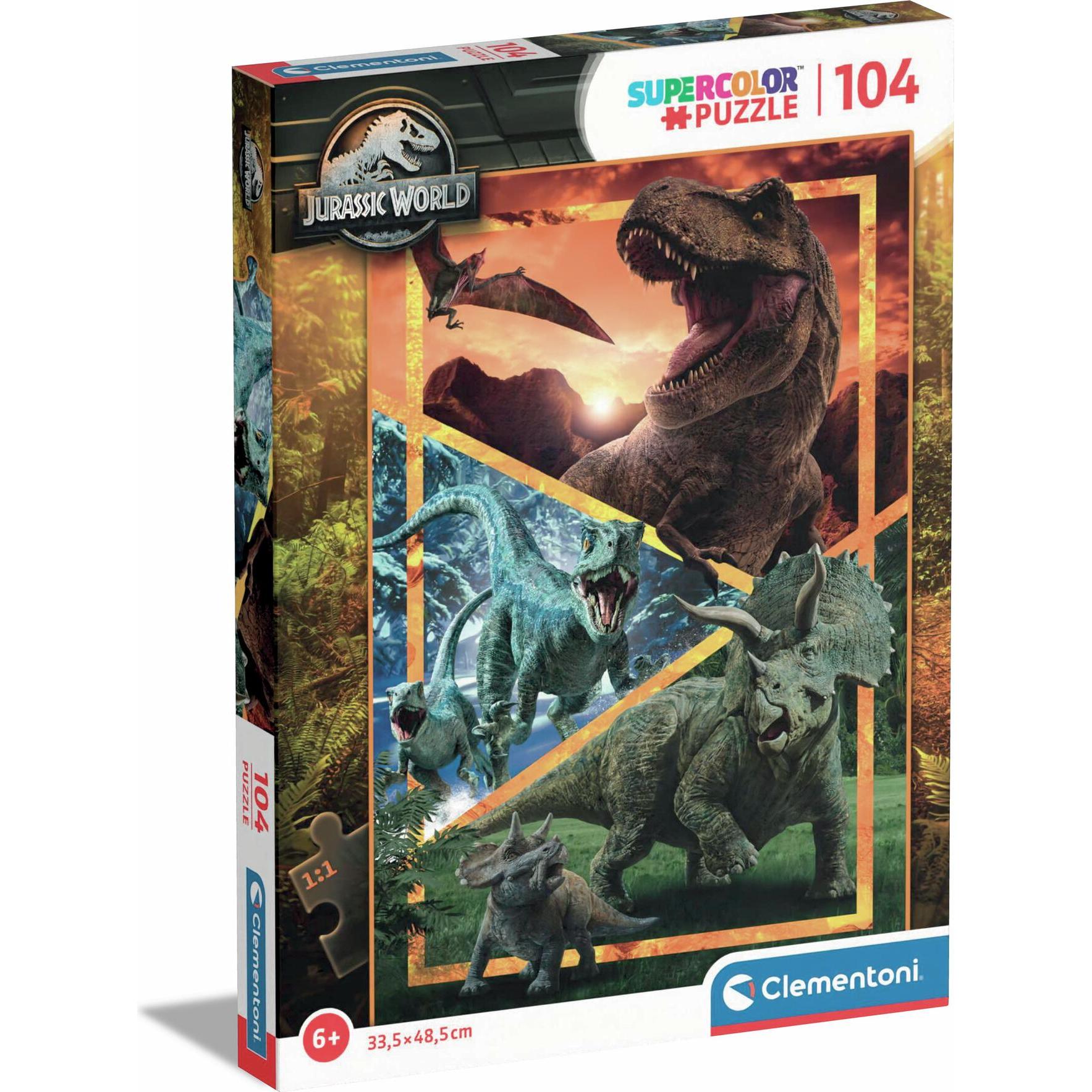 Clementoni Multicolore Puzzle Jurassic World 104 Pezzi. (104 Pezzi)
