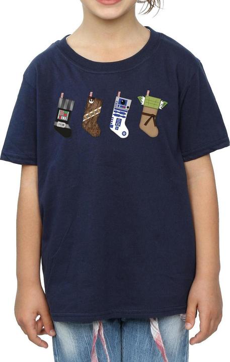 Image du produit Star Wars - T-shirt CHRISTMAS STOCKINGS - Fille (140, 146)