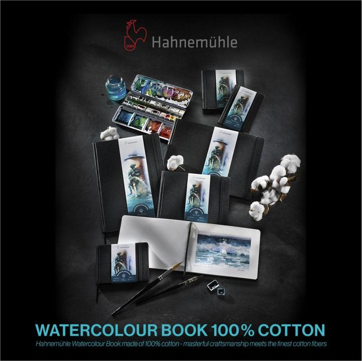 Productafbeelding Hahnemühle Aquarelboek A 5 staand formaat 60 pagina's 250 g (A5, Hardcover)