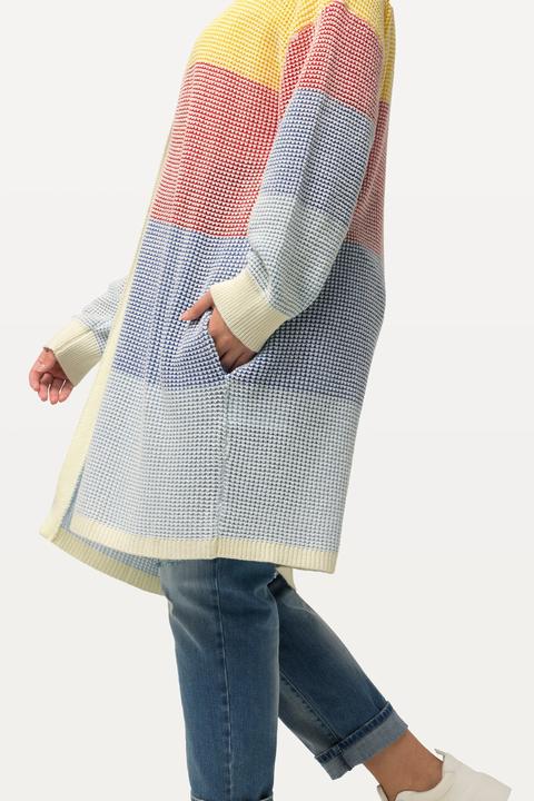 Produktbild Ulla Popken Long-Strickjacke, Oversized, Eggshape, offene Form (54)