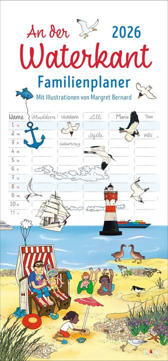 An der Waterkant Familienplaner 2026 - Margret Bernard - Digitec