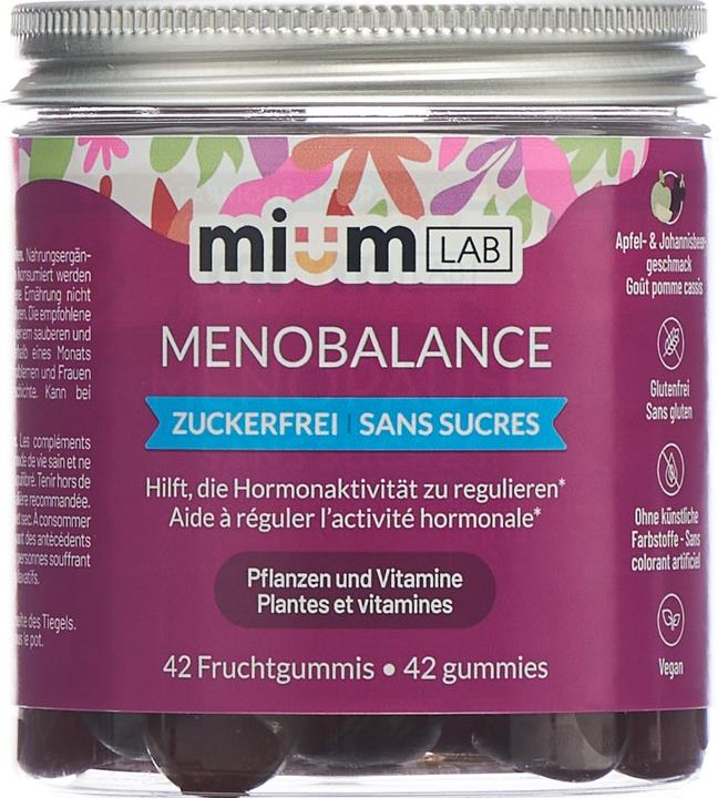 Produktbild Mium Lab Fruchtgummies Menobalance (42 Stück, Gummies, 136 g)