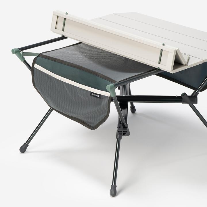 Actual product image Quechua Campingtisch niedrig 500 kompakt beige/grün