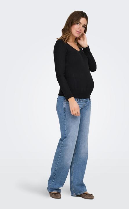 Actual product image Only Maternity OLMJUICY Hohe Taille Gerade geschnitten Jeans Jeans mit weitem Bein (30)