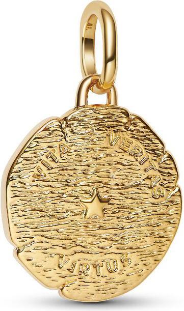 Image du produit Pandora Breloque médaillon lion (plaqué or jaune 585/- (14 carats), Alliage métallique)